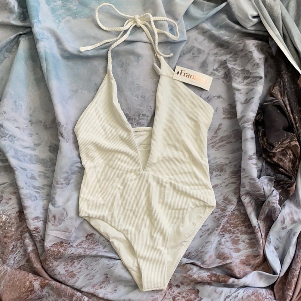 Frankies Bikinis - Lilly Ribbed One-Piece